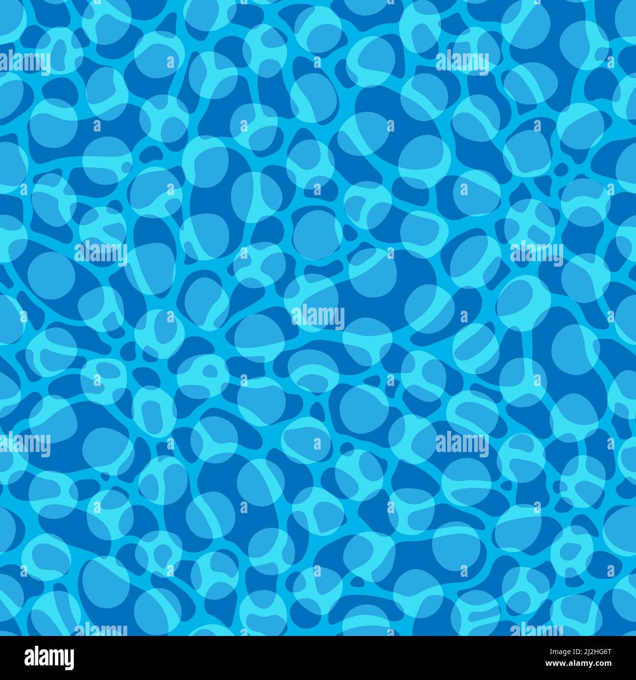 Blue water like in pool. Vector illustration seamless pattern ...