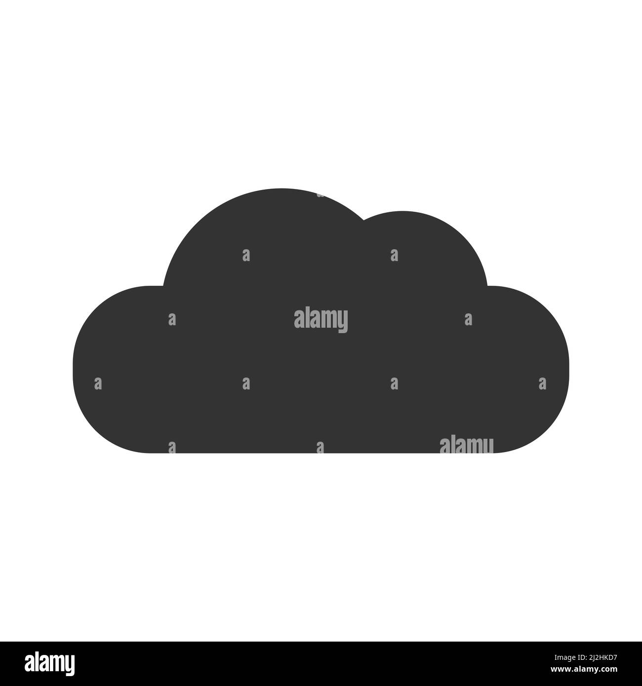 Cloud vector icon isolated on white background Stock Vector Image & Art ...