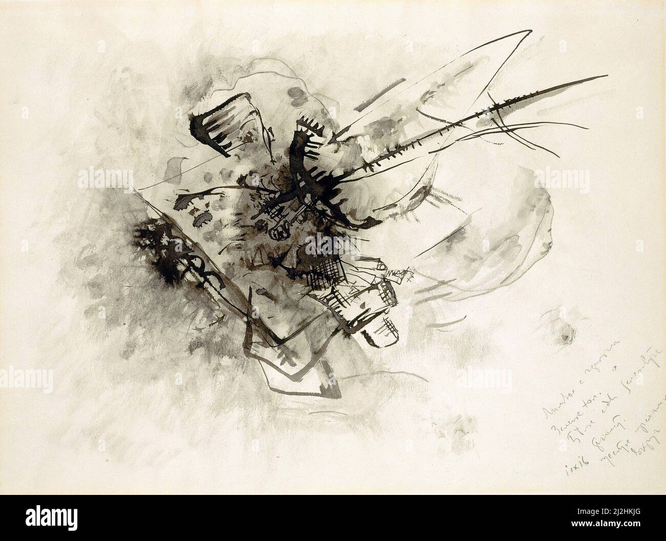 Painting by Wassily Kandinsky, 1910s. Untitled (1916 Stock Photo Alamy