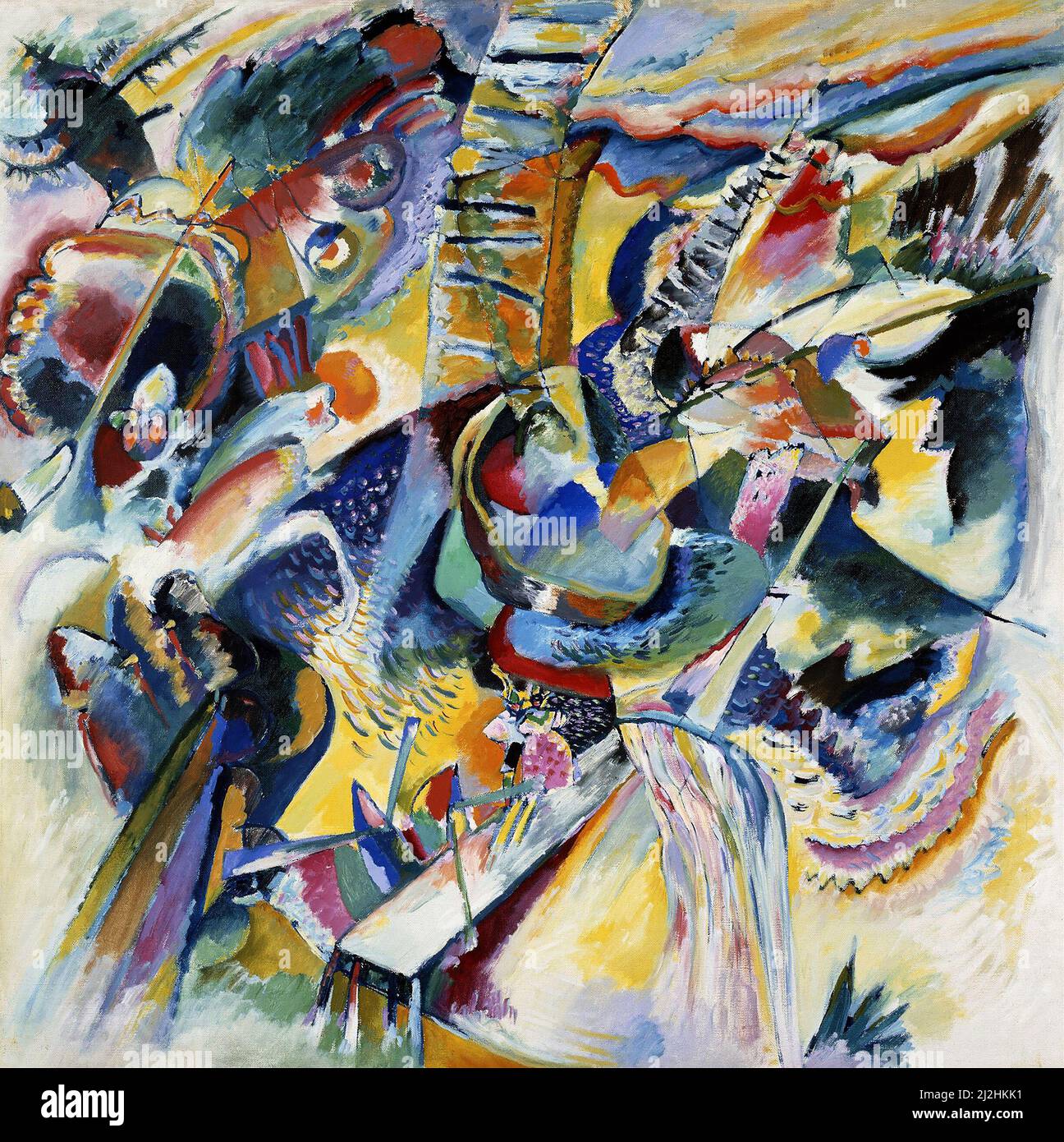Painting By Wassily Kandinsky 1910s Improvisation Klamm 1914 1916 Painting By Wassily Kandinsky 1910s Improvisation Klamm 1914 1916