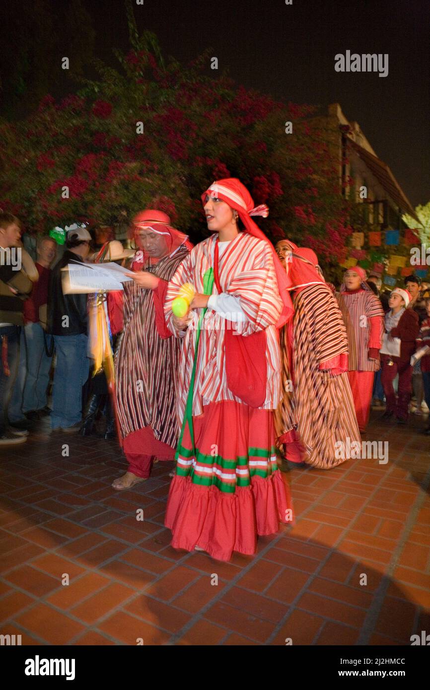 Las Posadas, Olivera St. Los Angeles, CA NMR Stock Photo Alamy