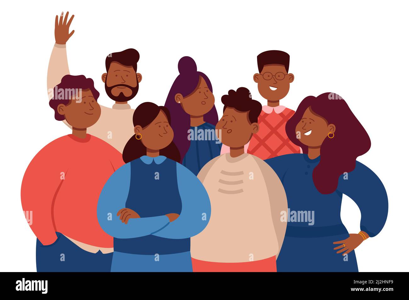 African male and female character wearing casual clothes and different ...