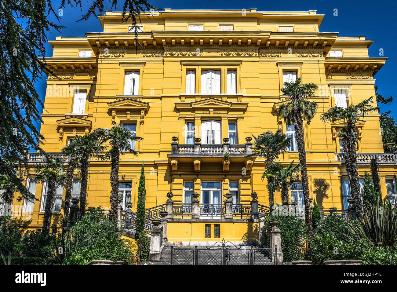 Republika Hrvatska, Croazia, Istria, Abbazia, Opatija. Palazzo d'epoca