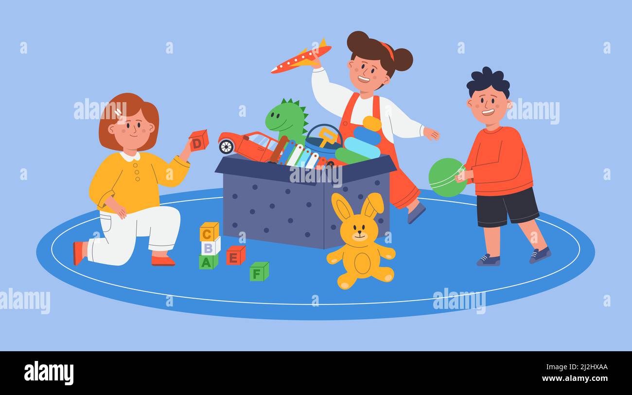 Kids enjoy class room Stock Vector Images - Alamy