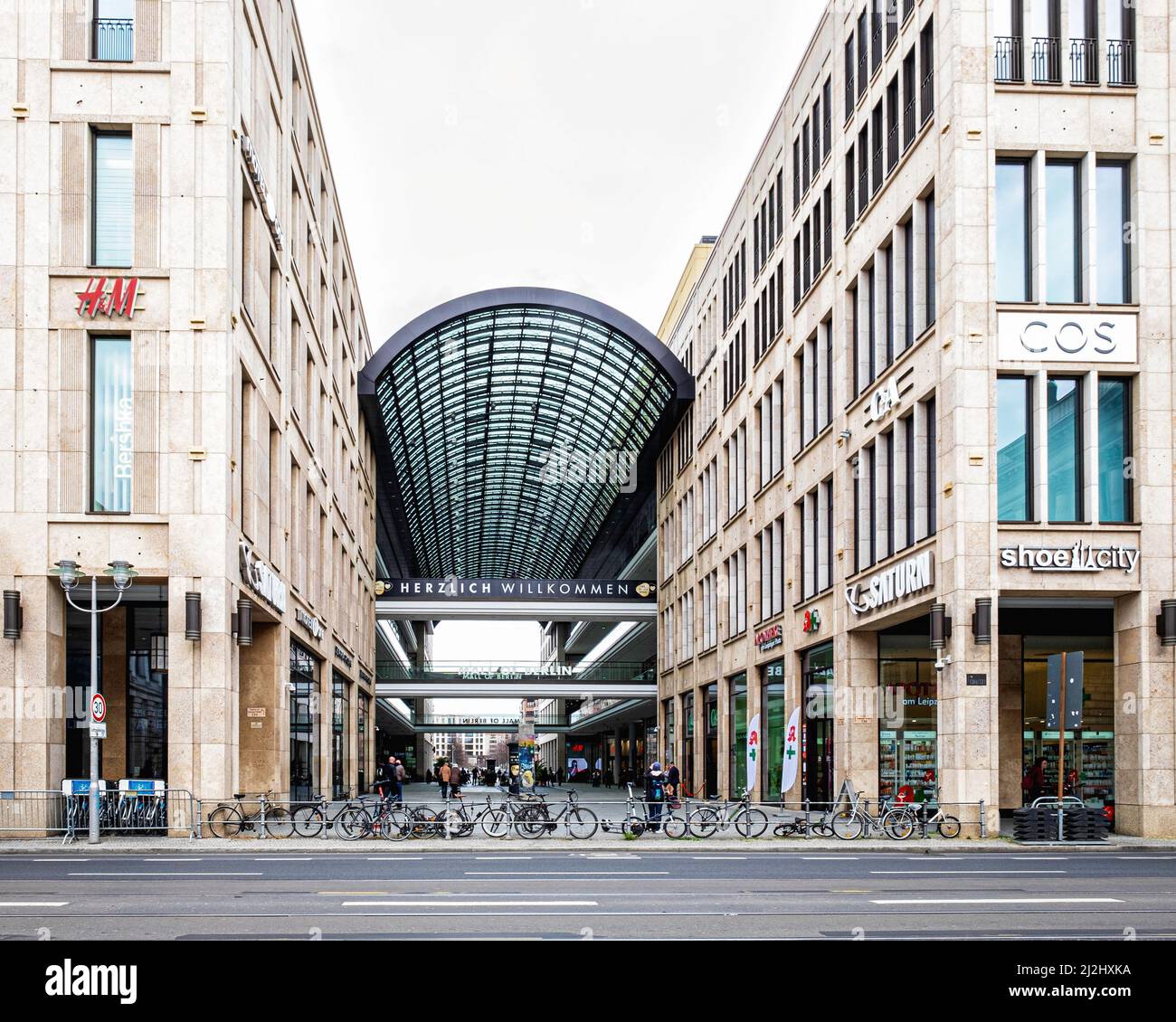 LP12 Mall of Berlin is a modern shopping centre glass covered arcade ...