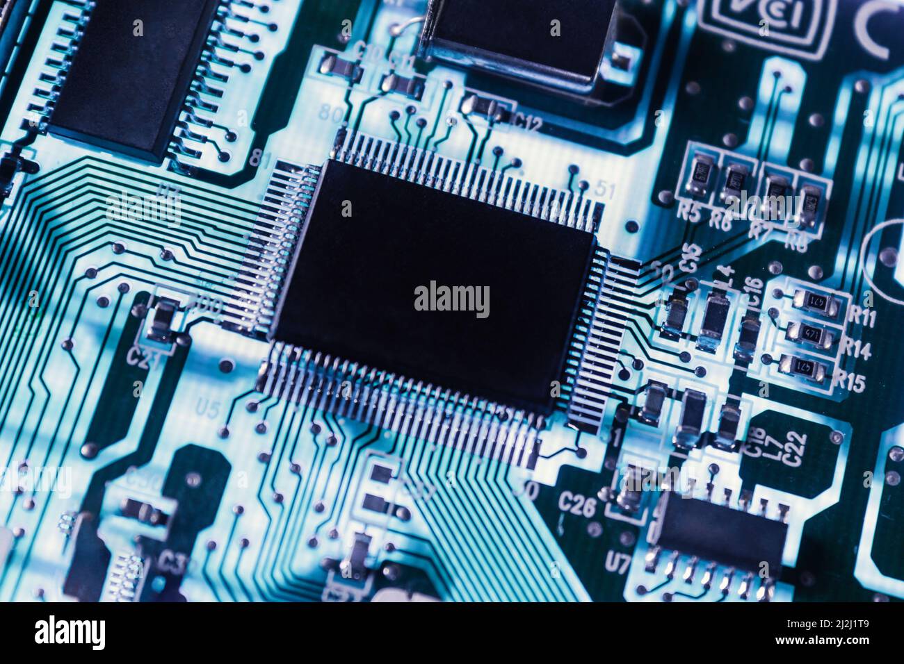 Futuristic microcontroller hi-res stock photography and images - Alamy