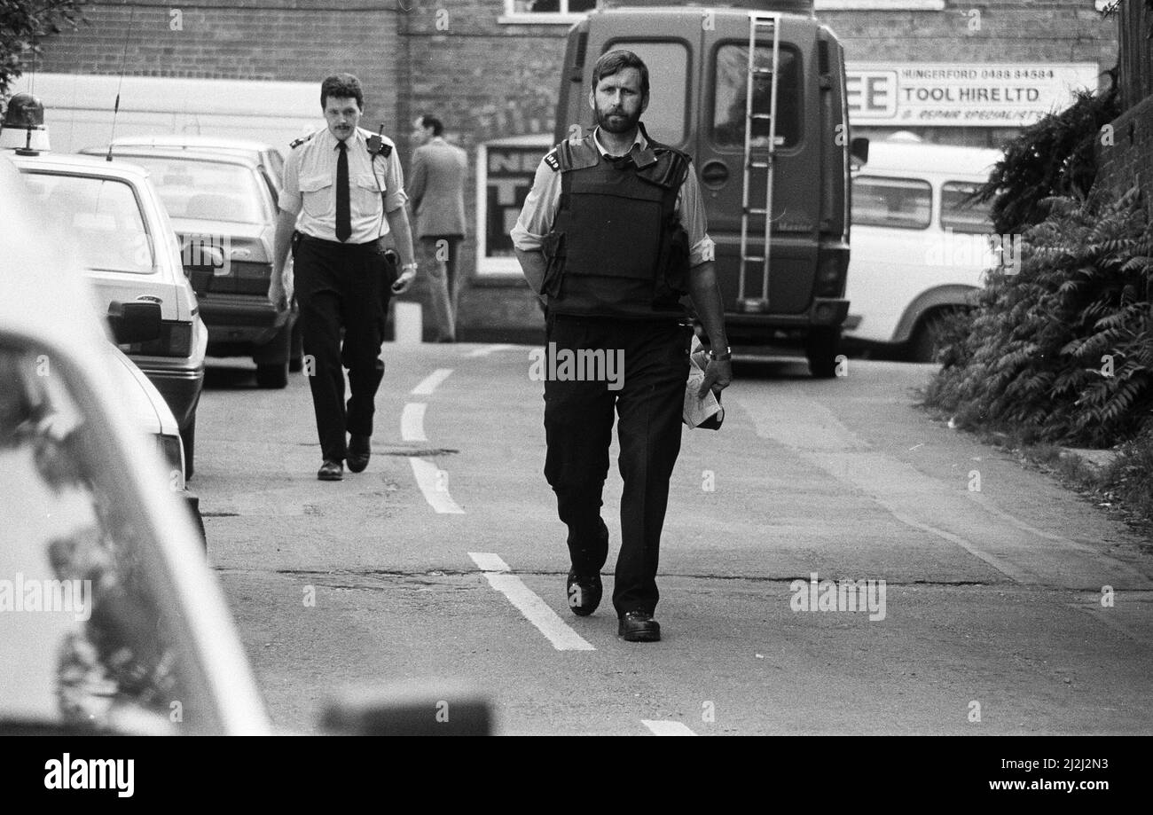 Police in action during a Gun siege in Hungerford, Berkshire. The event