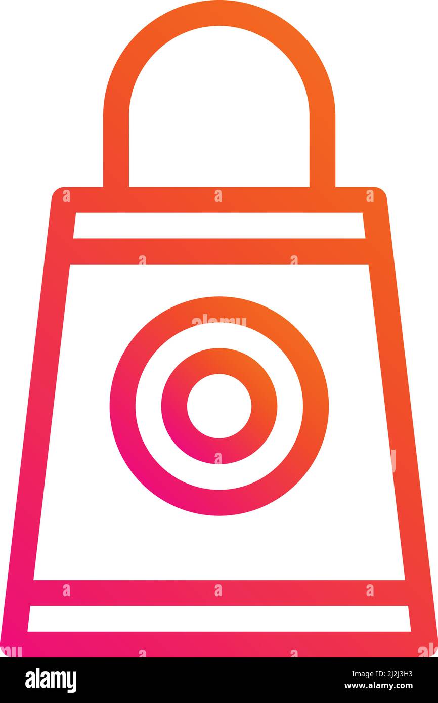 Shopping Bag Vector Icon design Illustration Stock Vector