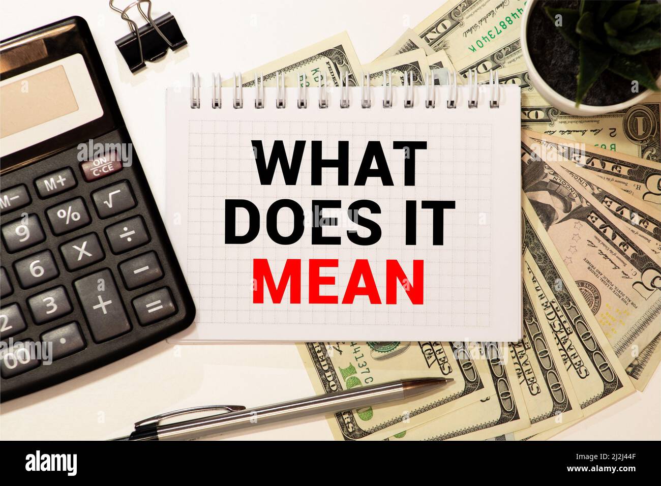 Word writing text What Does It Mean question. Business concept for Give