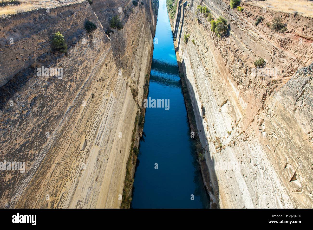 Corinth Canal, Isthmus of Corinth, Greece Stock Photo