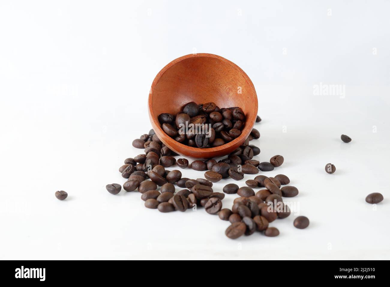A closeup of a heap of coffee beans 