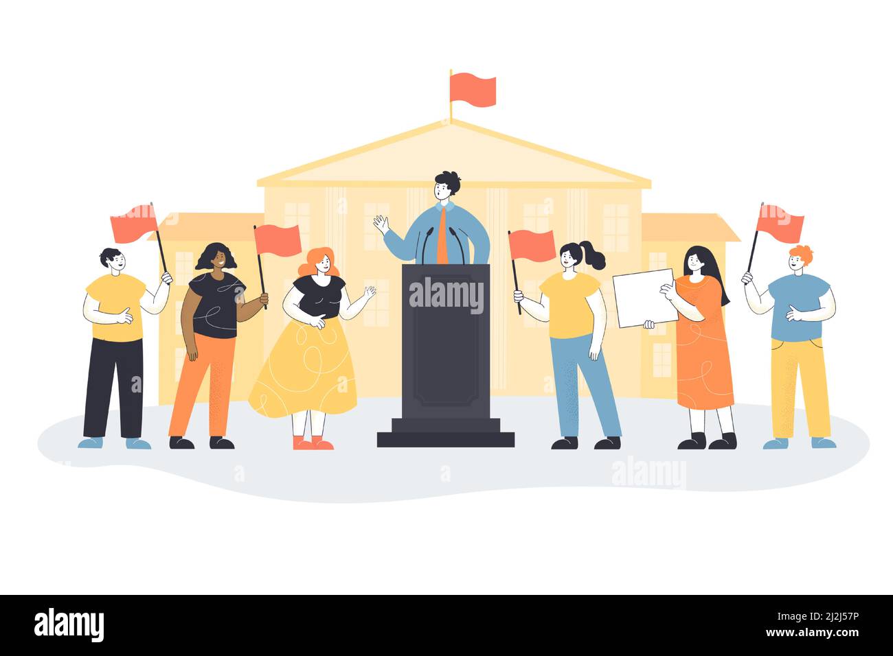 Prime minister at podium Stock Vector Images - Alamy