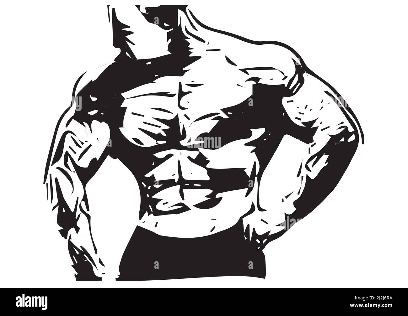 illustration of a hard workout person doing exercise for fit best