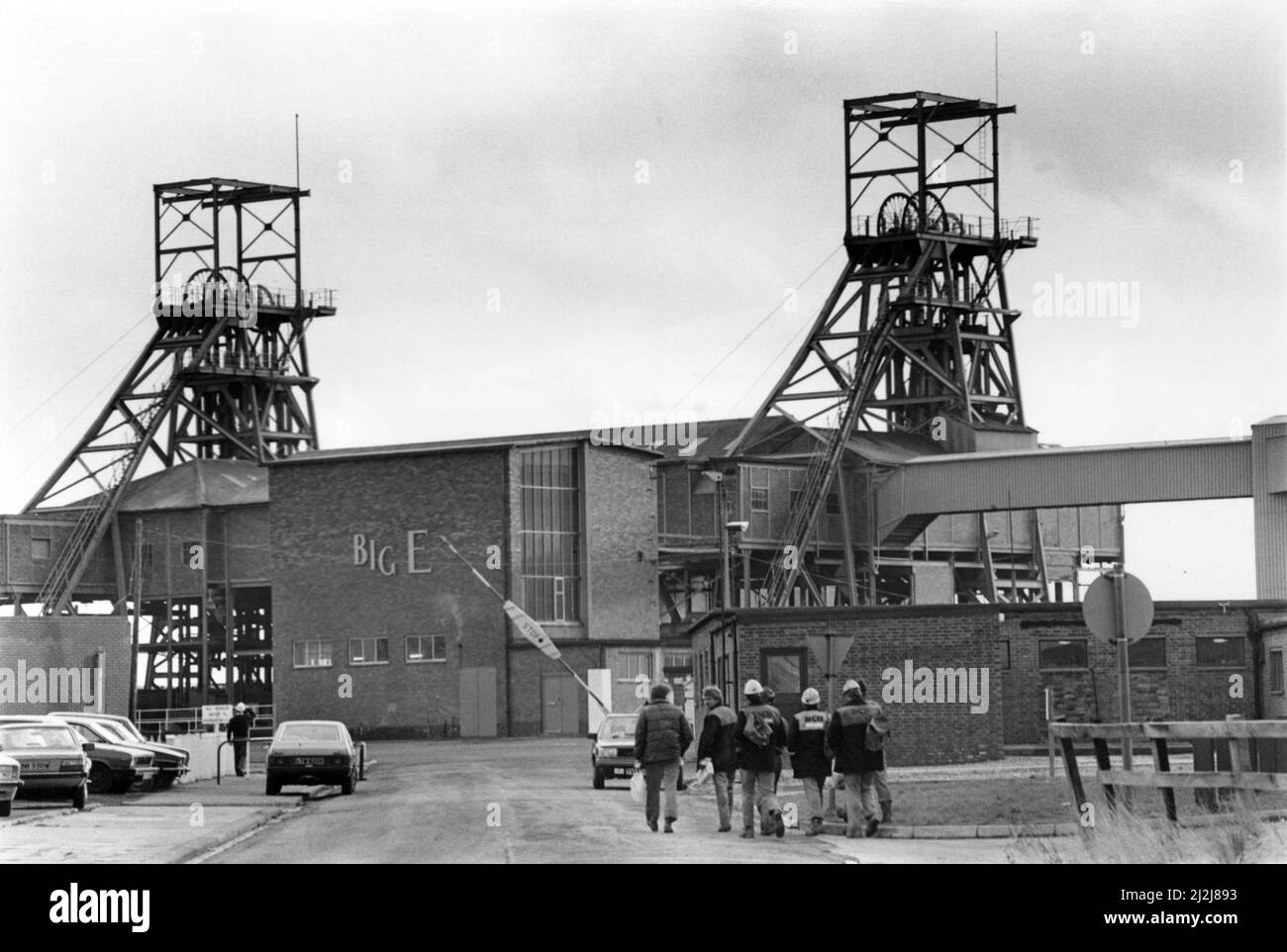 General view of Ellington Pit, Northumberland. Circa 1987 Stock Photo
