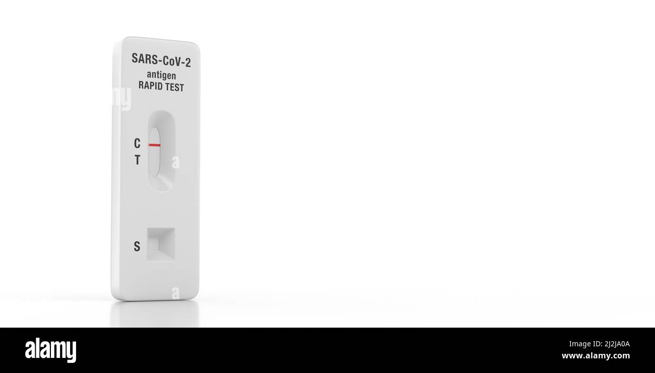 Covid19 rapid test kit concept Personal express medical testing