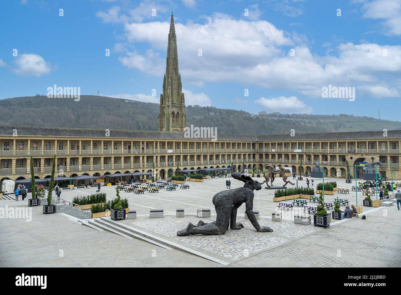 The Piece Hall in Halifax Yorkshire Stock Photo