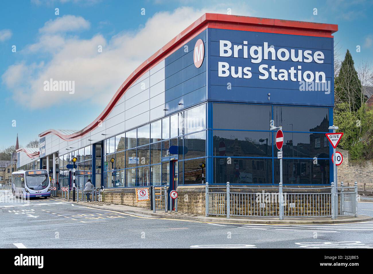 Brighouse Bus Station Stock Photo