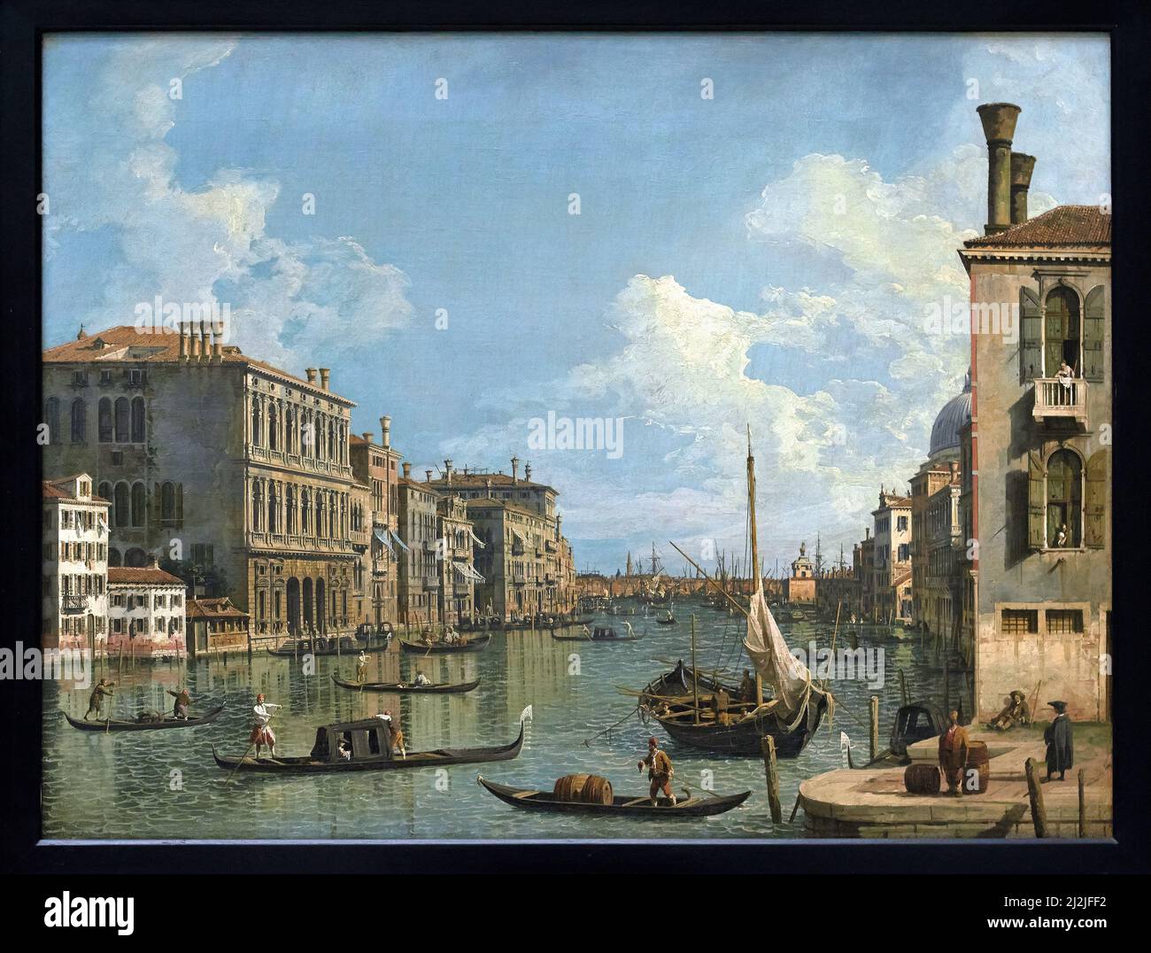 The Grand Canal from San Vio, Venice , 1723-1724, Canaletto, Thyssen  Bornemisza Museum, Madrid, Spain, Europe Stock Photo - Alamy