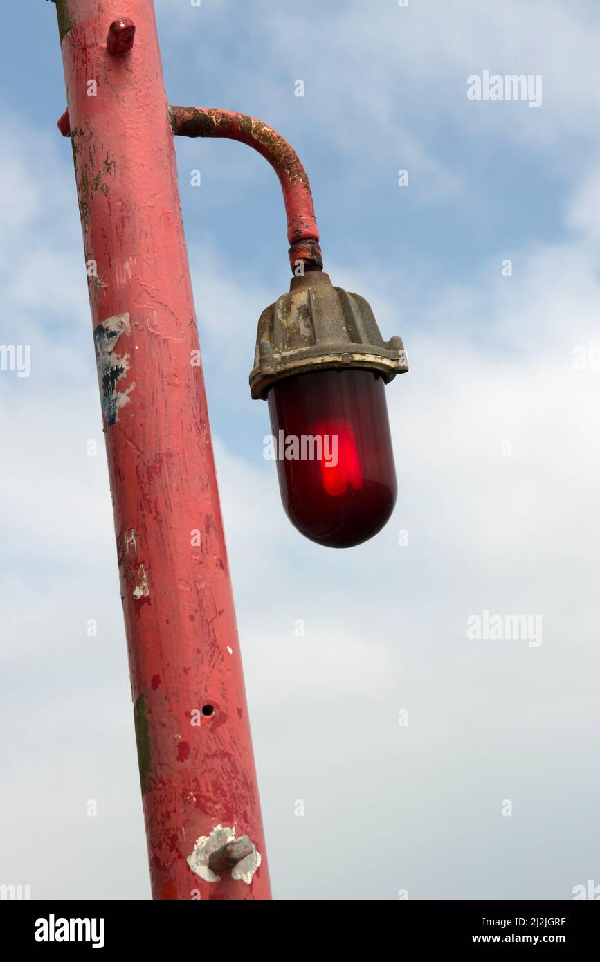 Red Street Lamp, Bournemouth Stock Photo Alamy