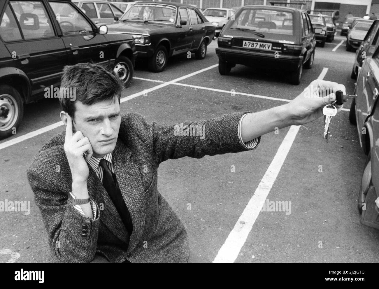 Jeremy Vine during his time as a journalist at the 'Coventry Evening