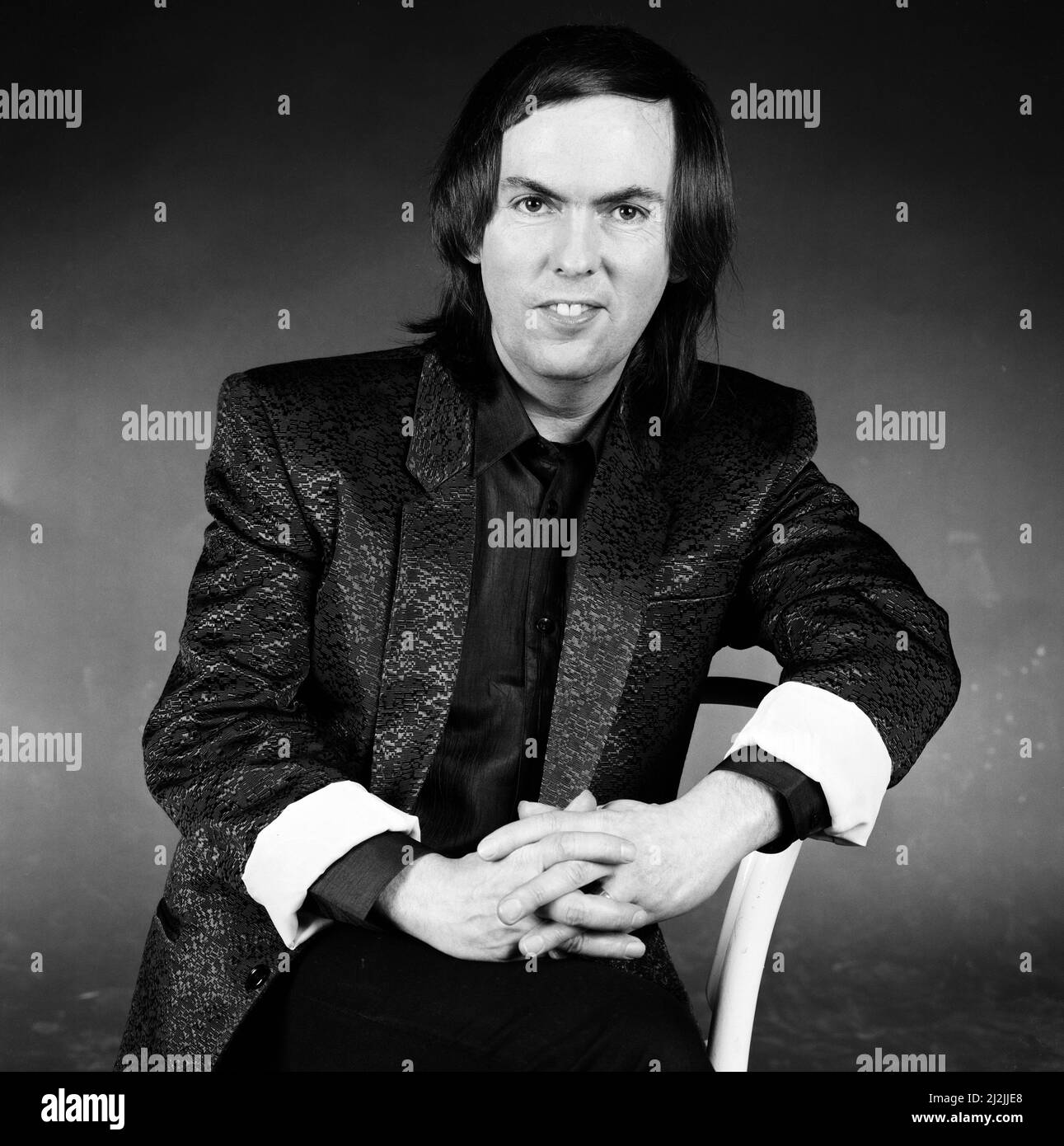 Slade Guitarist Dave Hill 27th February 1987 Stock Photo Alamy