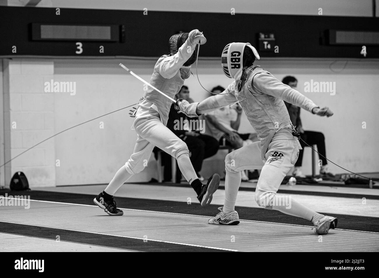 Fencing sport Black and White Stock Photos & Images Alamy