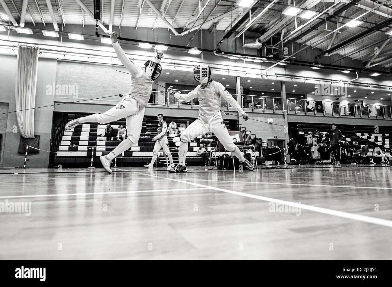 Fencing Foil Action Stock Photo Alamy