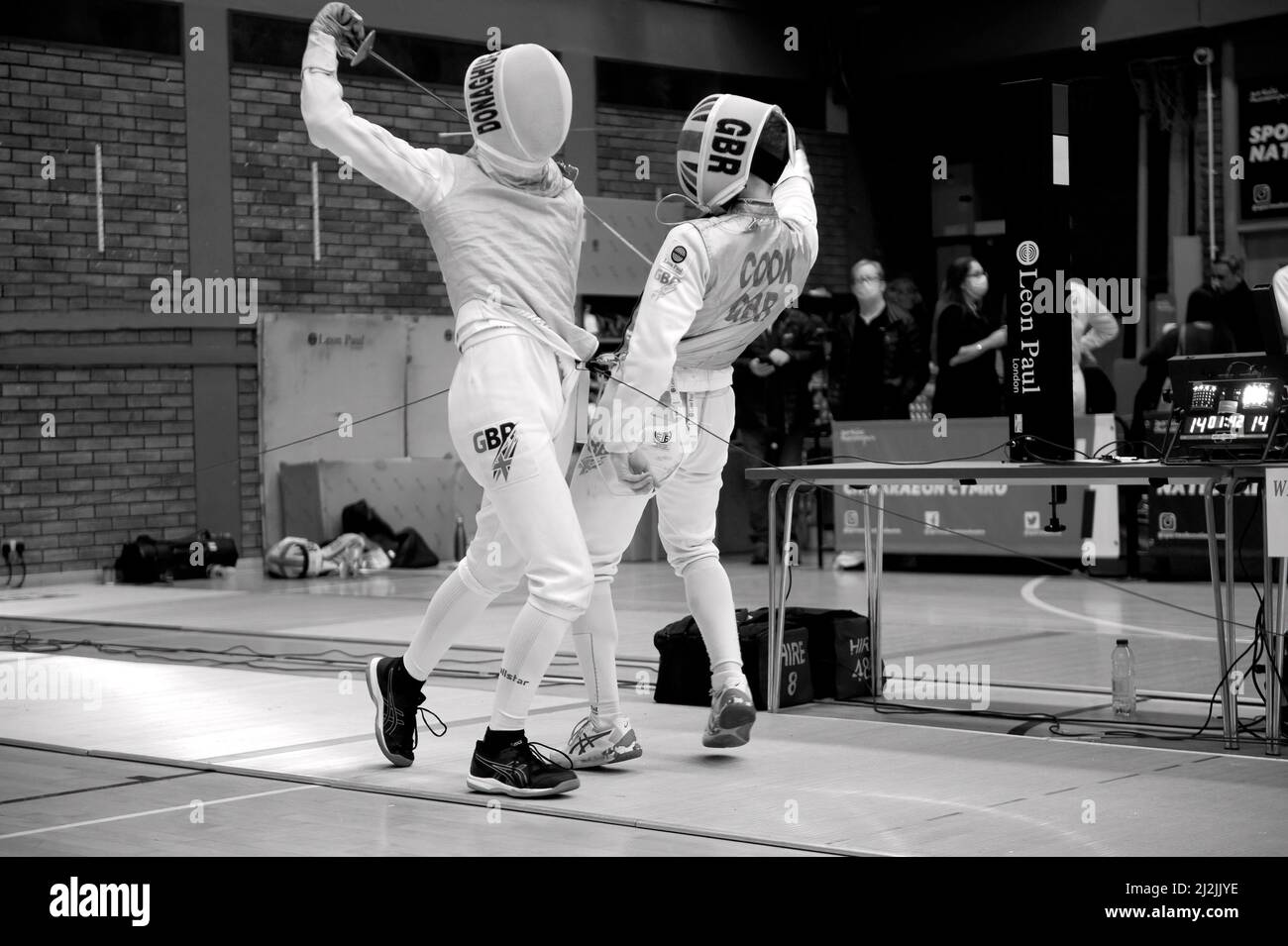 Fencing Foil Action Stock Photo Alamy