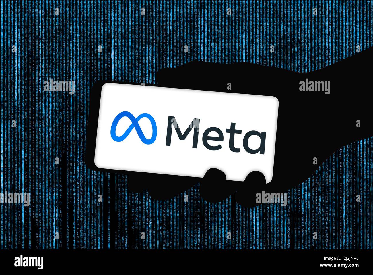 Meta brand on mobile device Stock Photo