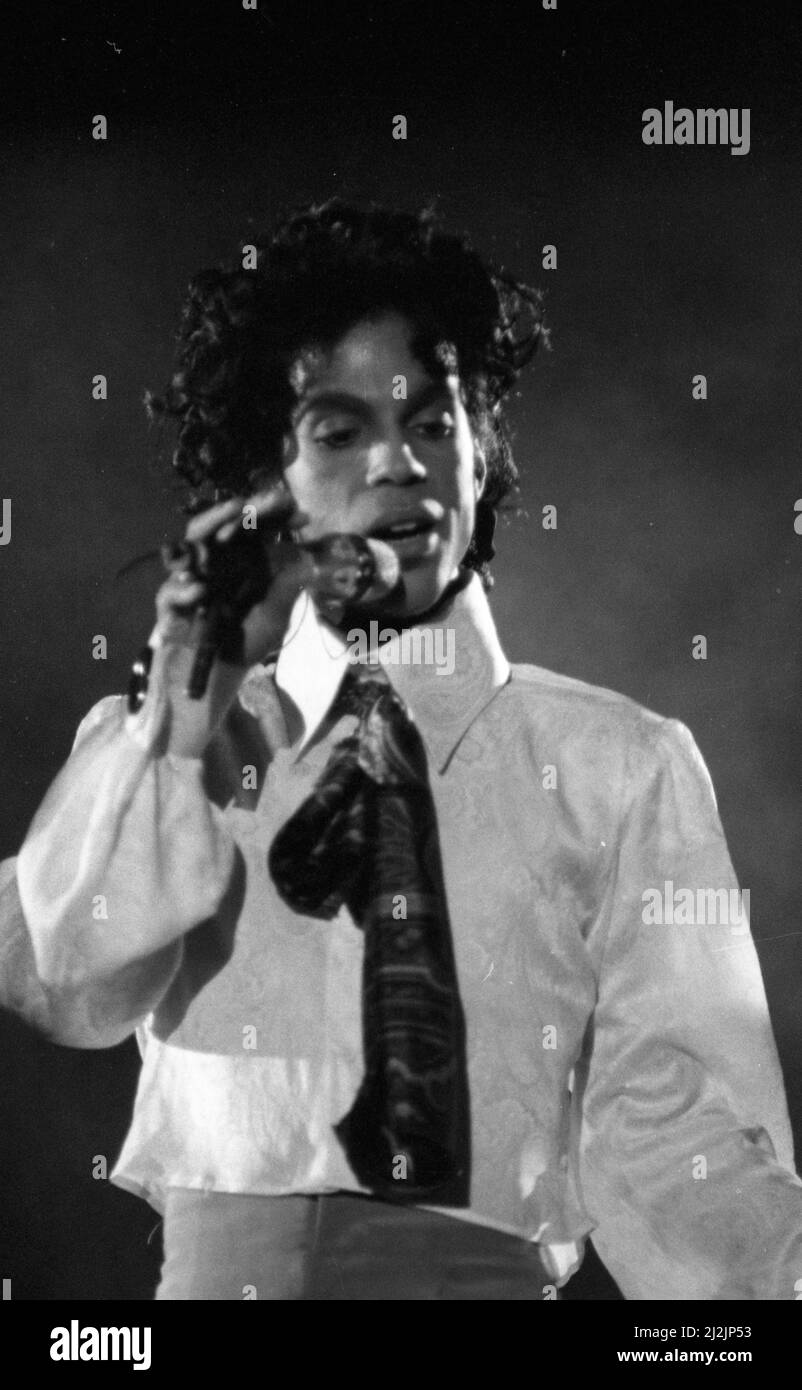 Prince in concert at the NEC, 5th August 1988. LoveSexy Tour