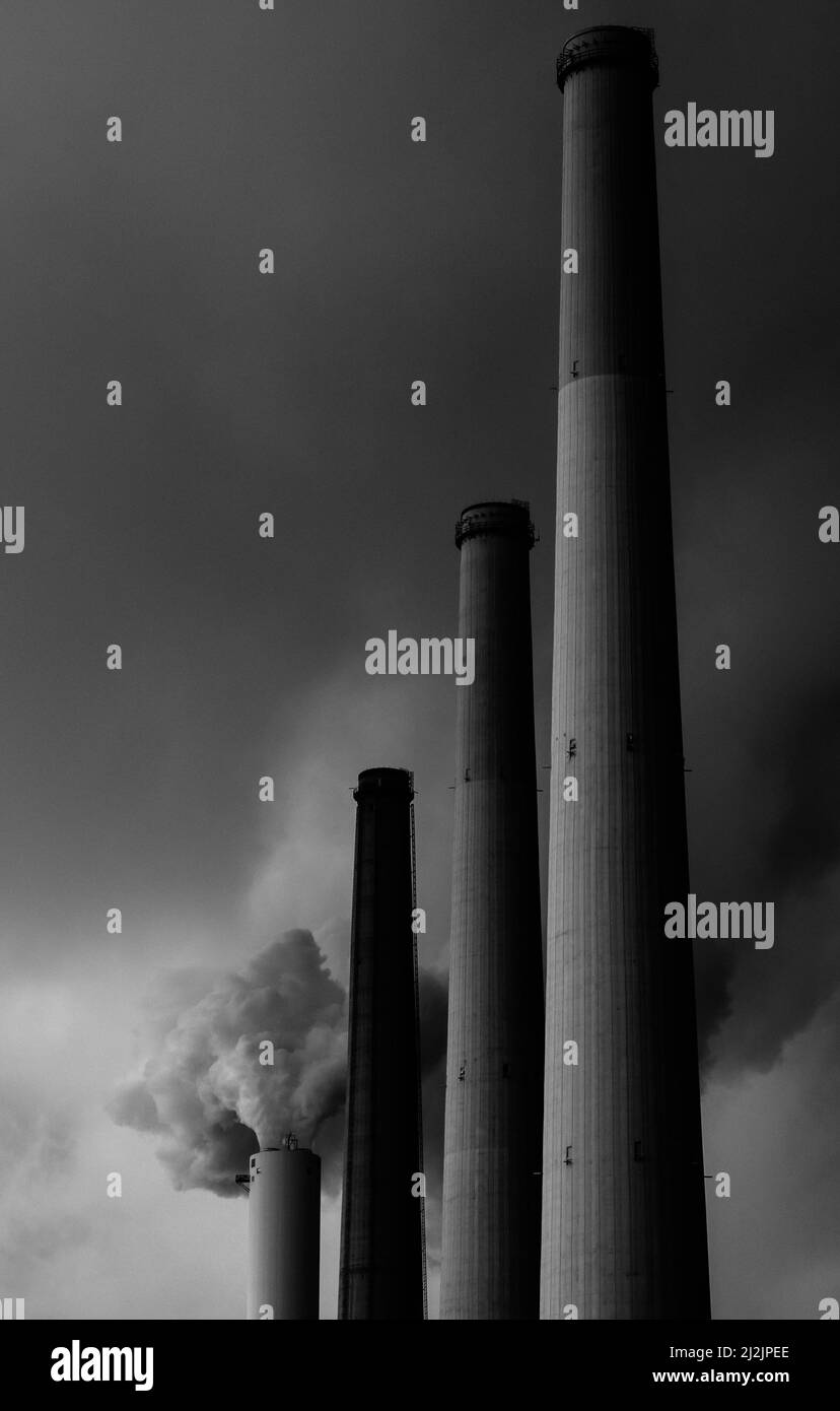Air pollution Black and White Stock Photos & Images - Alamy