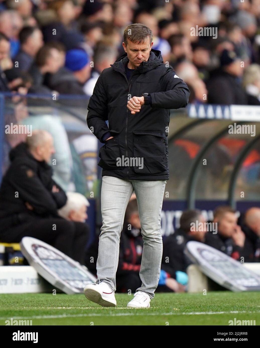 Leeds United manager Jesse Marsch during the Premier League match at