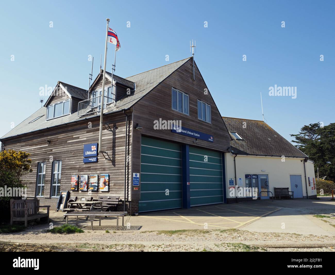 Lifeboat Station at Sandy Point, Hayling Island, Hampshire, England, UK
