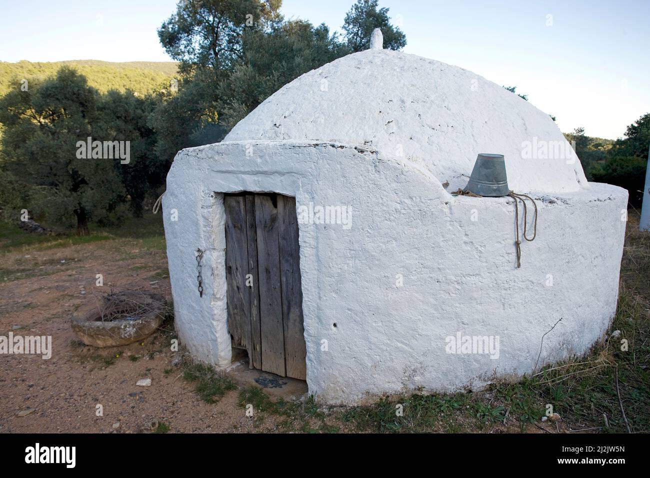 Kuembet a traditional water cistern, Bodrum, Turkey, Mediterranean Sea Stock Photo