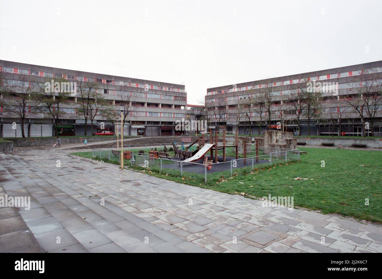 General views of Ferrier housing estate in Kidbrooke, Greenwich, south