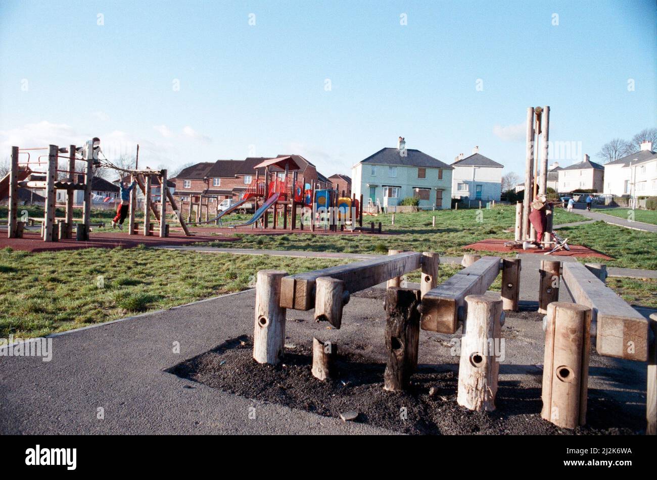 General views of Plymouth Estate. 22nd November 1988 Stock Photo Alamy