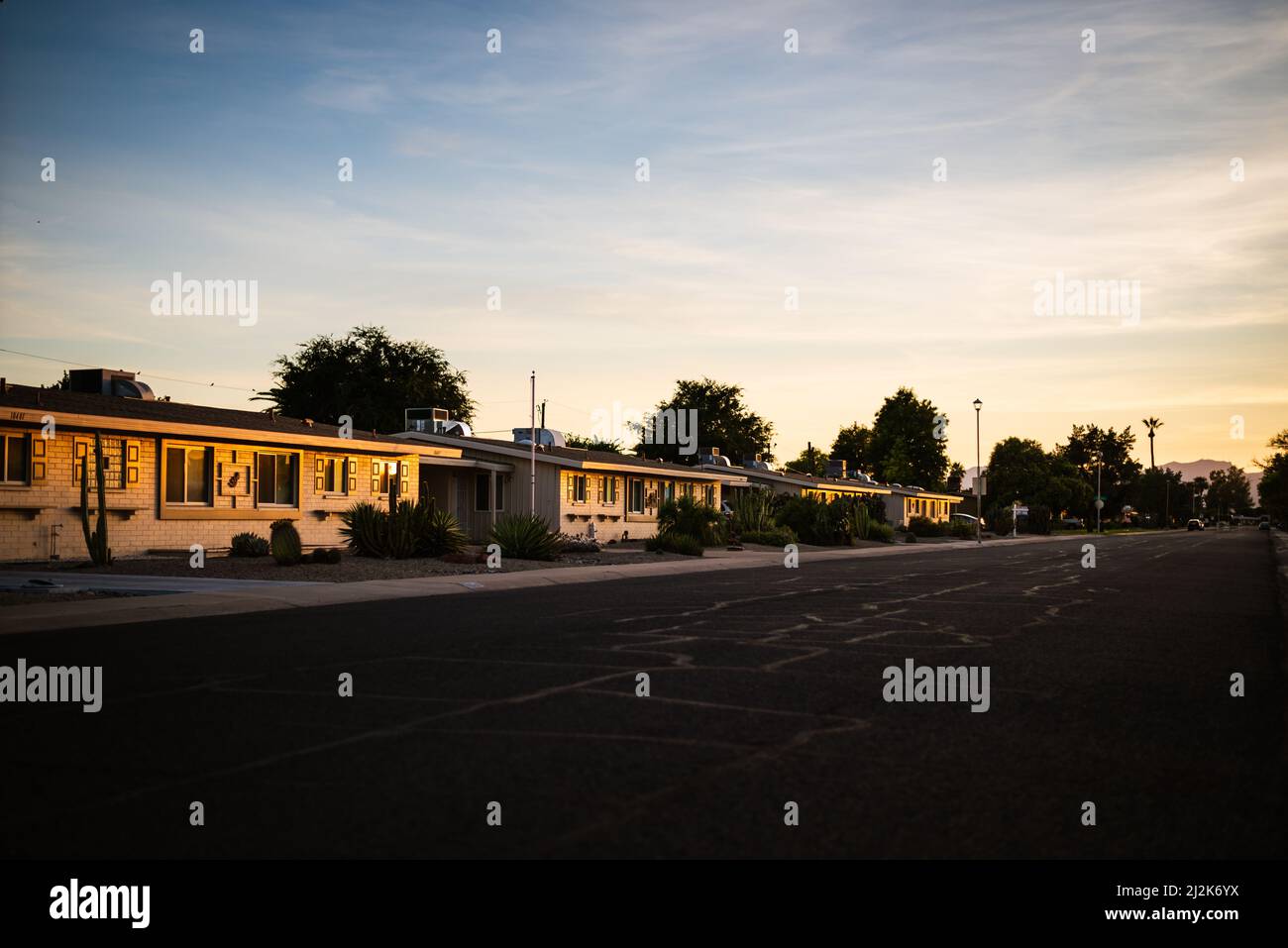 Midcentury modern homes in Sun City, Arizona, United States Stock