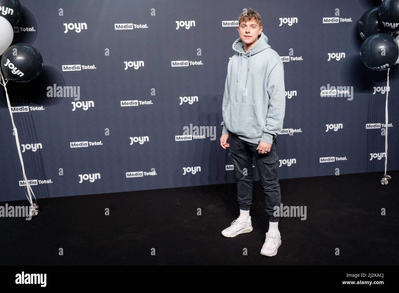 Cologne, Germany. 02nd Apr, 2022. Influencer Jonas Ems is coming to