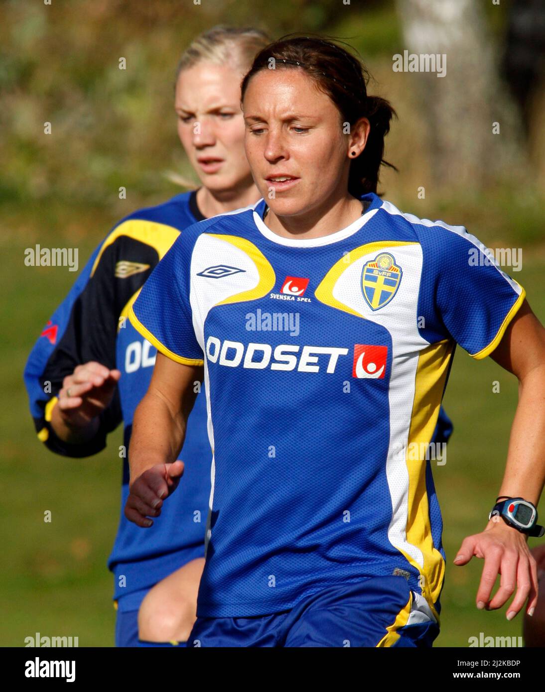Hanna Ljungberg, Umeå IK, during the Swedish women's national team's World Cup camp in Kolmården. Stock Photo
