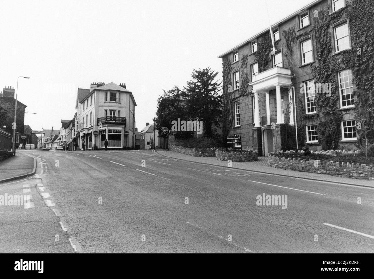 Brecon, a market town and community in Powys, Mid Wales, 18th May 1987. Stock Photo
