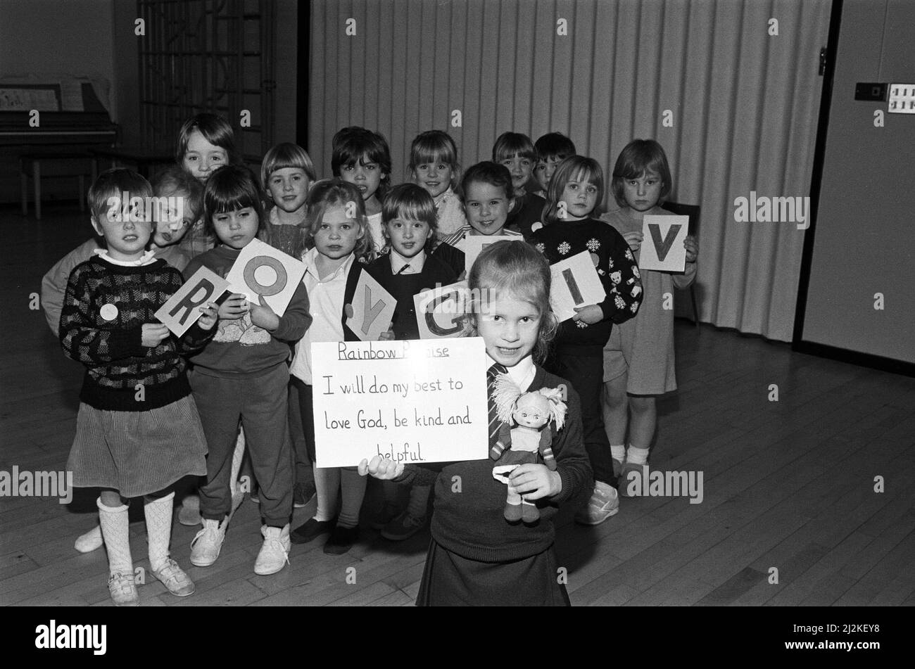 Four year old Kirsten Hurdus is the youngest member of the Rainbow