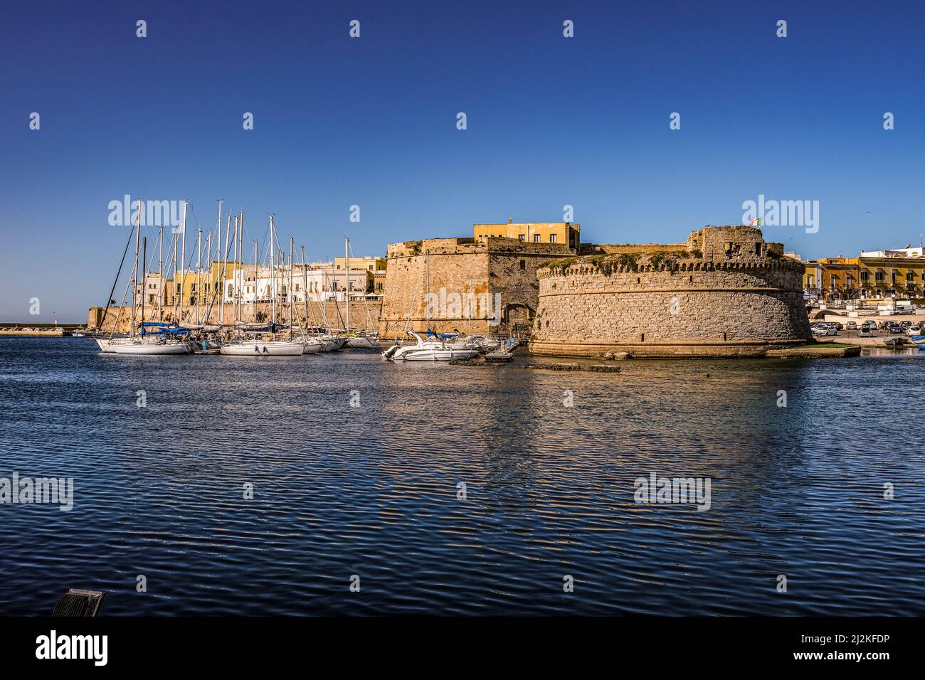 Italy Puglia. Gallipoli. The castle Stock Photo
