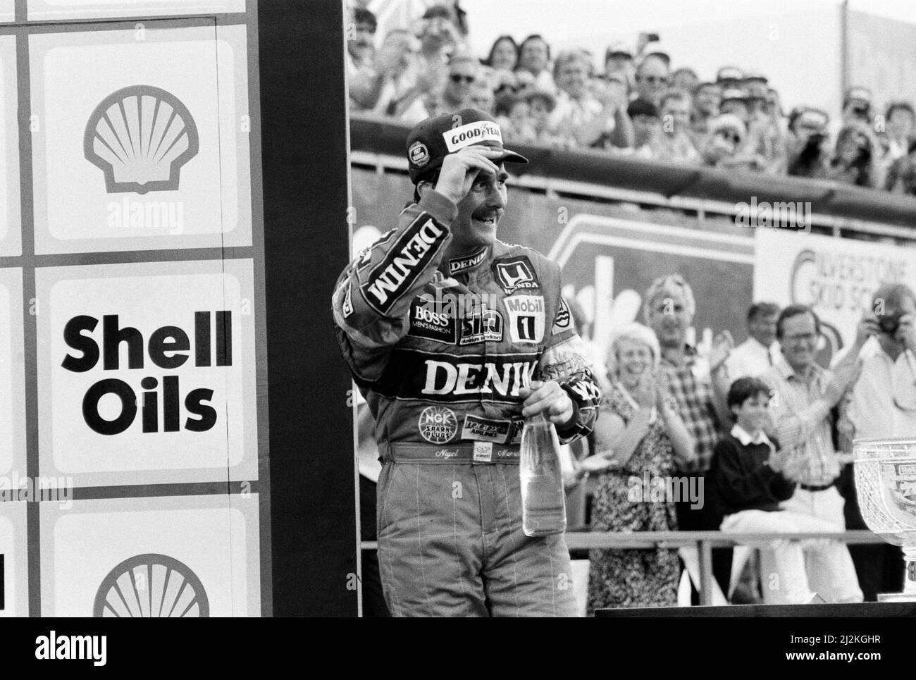 British Grand Prix Formula One World Championship race at Silverstone.Williams driver Nigel