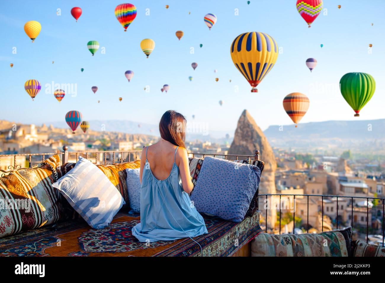 Hot air balloons on turkey sky hi-res stock photography and images image