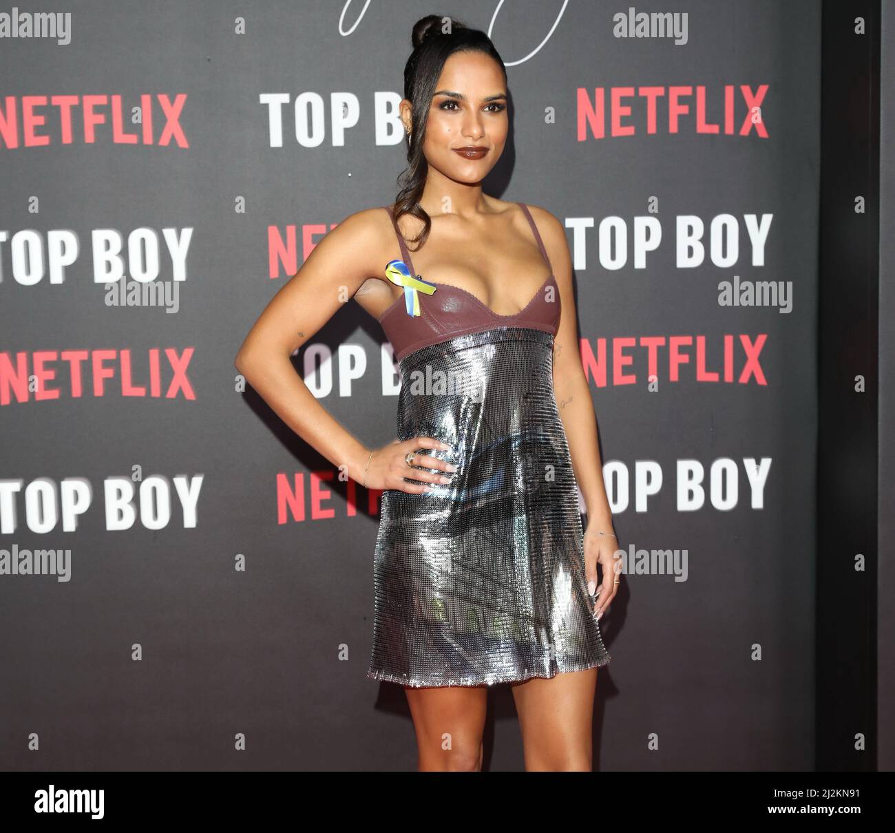 Saffron Hocking attends the World Premiere of "Top Boy 2" at Hackney Picturehouse in London