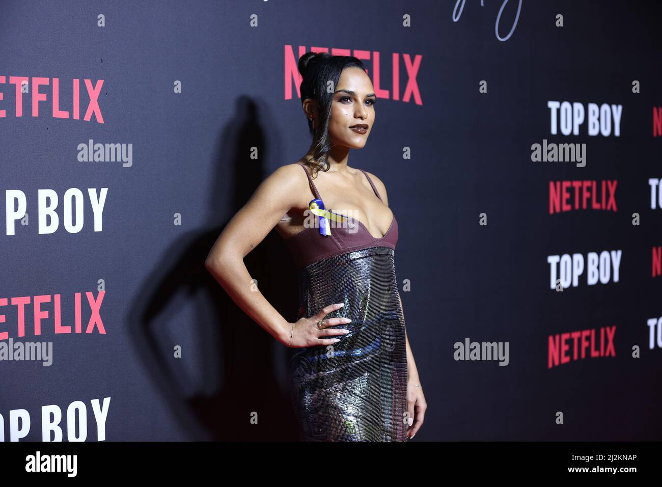 Saffron Hocking attends the World Premiere of "Top Boy 2" at Hackney