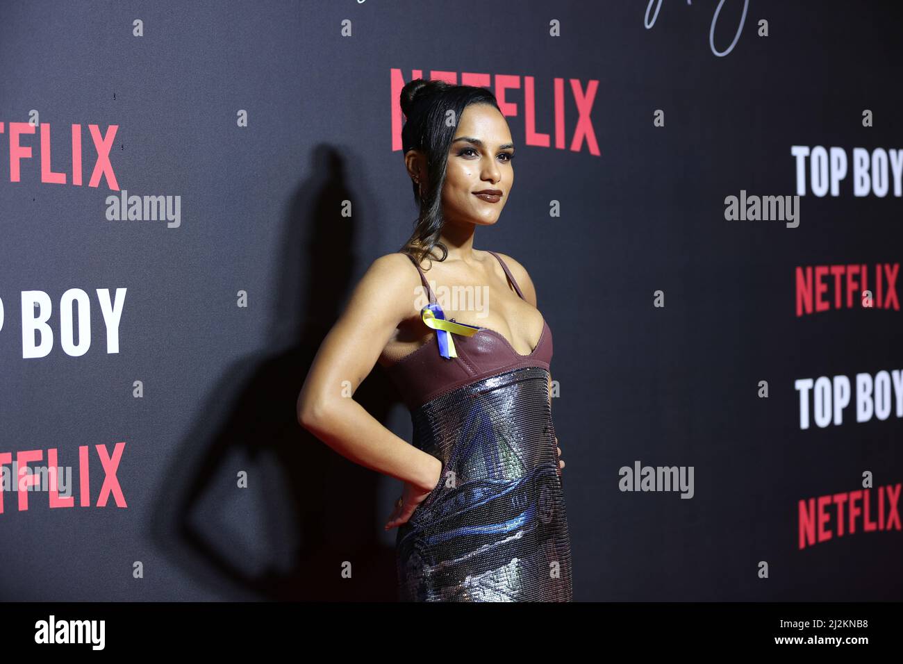 Saffron Hocking attends the World Premiere of "Top Boy 2" at Hackney