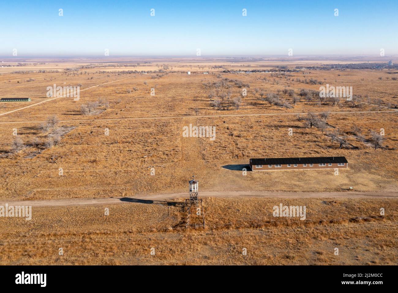 Granada, Colorado - The World War II Amache Japanese internment camp in southeast Colorado became part of the National Park Service, as President Joe Stock Photo