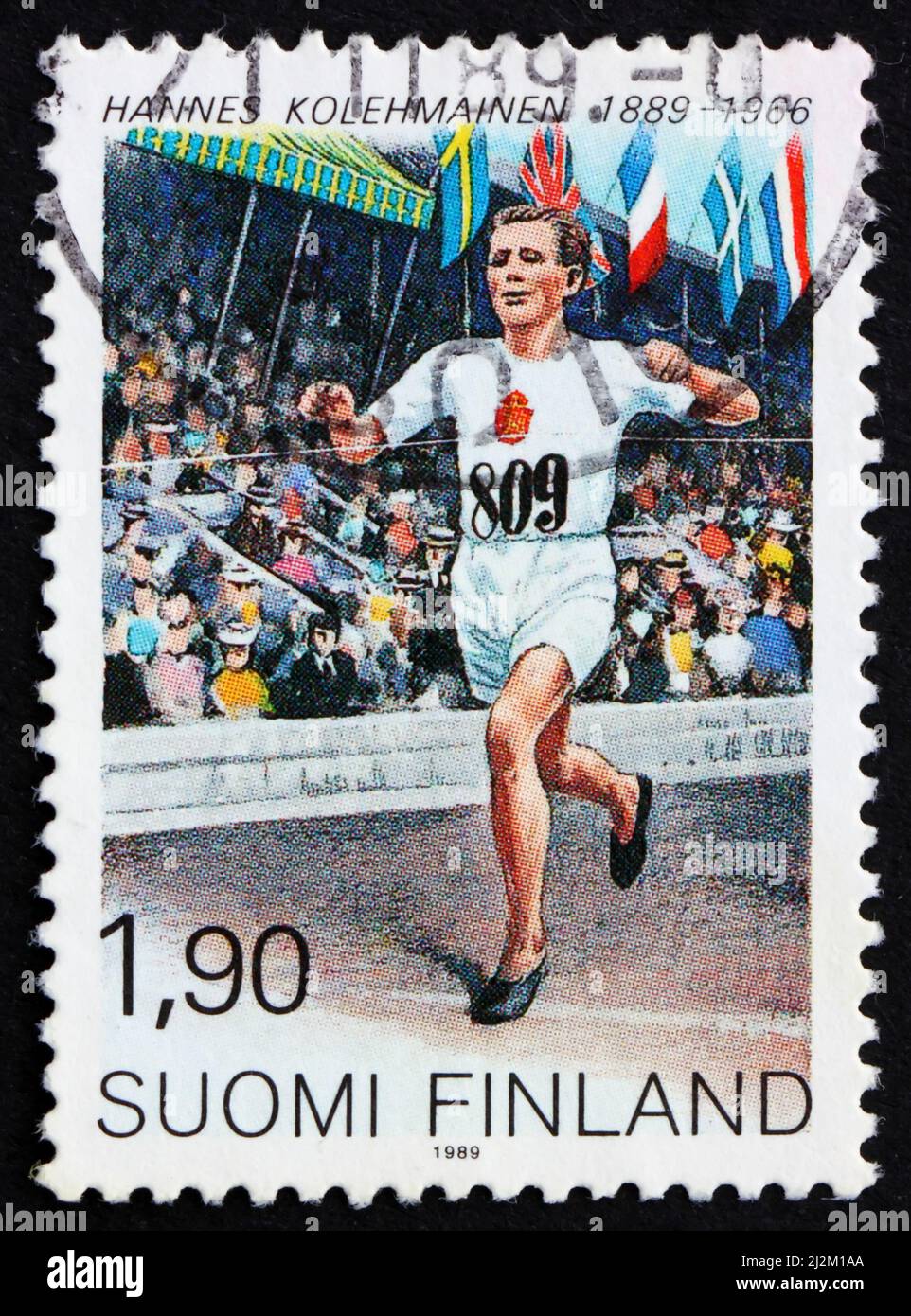FINLAND CIRCA 1989 a stamp printed in the Finland shows Hannes