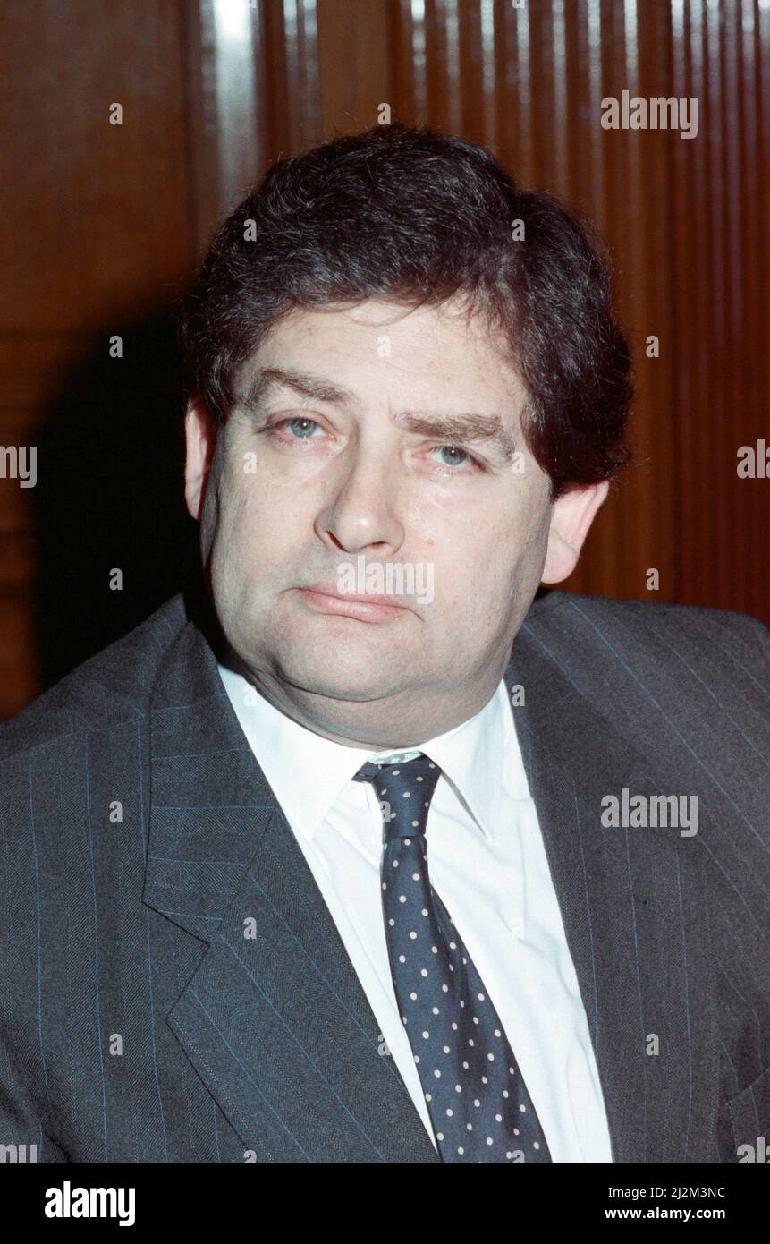 The Chancellor of the Exchequer, Nigel Lawson. 7th March 1989 Stock